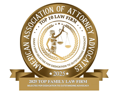American Association Of Attorney Advocates | 2025 | 2025 Top Family Law Firm | Selectee For Dedication To Outstanding Advocacy